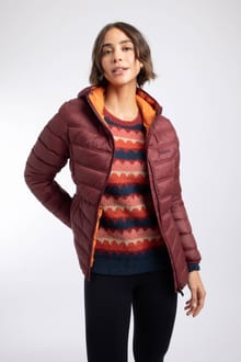 Eshka Lightweight Padded Jacket Deep Crimson