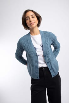 Amiens Mixed Stitch Outfitter Cardigan