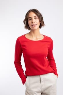 Maine Ribbed Outfitter T-Shirt Pomegranate