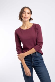 Maine Ribbed Outfitter T-Shirt Red Grape