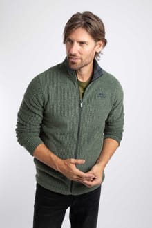 Shires Full Zip Grid Fleece Beetle Green