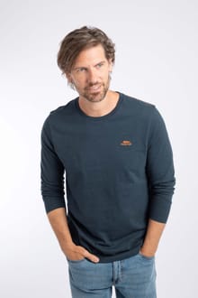 Fins Branded Long Sleeve T-Shirt Navy