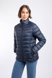Travellia Lightweight Showerproof Padded Jacket Navy Blue