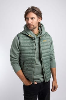 Langtree Lightweight Showerproof Padded Gilet Military Green