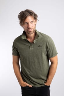 Indy Slub Polo Shirt Dark Olive