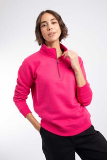 Avery 1/4 Zip Sweatshirt Foxglove