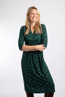 Isolde Printed Jersey Midi Dress Bamboo