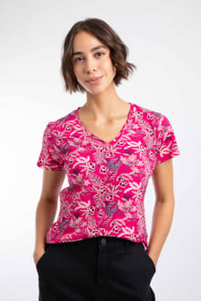 Merica Printed Jersey T-Shirt Foxglove