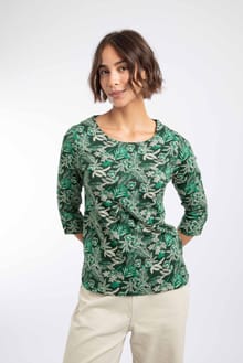 Pinto Printed Jersey T-Shirt Laurel Green