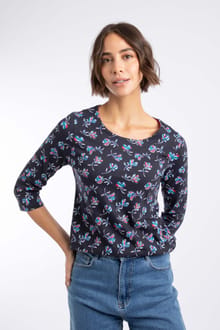 Pinto Printed Jersey T-Shirt Midnight