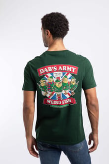 Dabs Army Back Print Artist T-Shirt Beetle Green