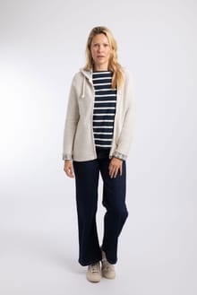 Chicoa Full Zip Macaroni Hoodie Ecru