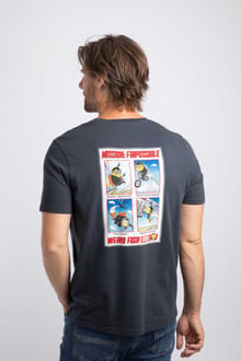Mission Finpossible Back Print Artist T-Shirt Navy