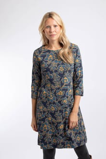 Starshine Printed Jersey Dress Estate blue