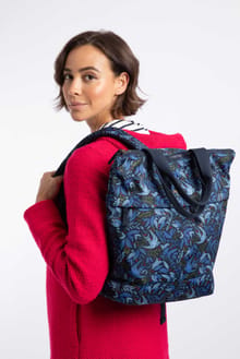 Ekora Printed Backpack Blue Shine