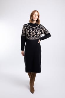 Vondra Knitted Jumper Dress Midnight