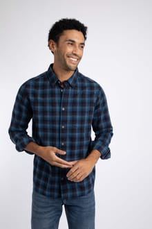 Sode Long Sleeve Check Shirt