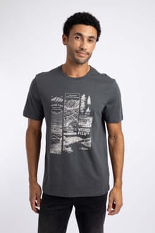 National Parks Front Print Graphic T-Shirt Iron Stone