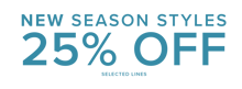 New 25% off