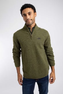 Altwood 1/4 Zip Jumper Winter Green