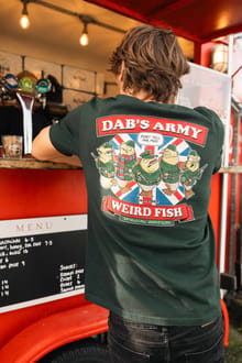 Dabs Army Back Print Artist T-Shirt Beetle Green