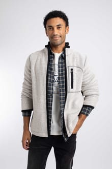 Arnott Full Zip Lined Macaroni Jacket Ecru