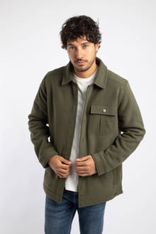 Boyd Polar Fleece Shacket Dark Olive