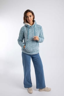 Yara Cosy Fleece Hoodie Deep Ocean