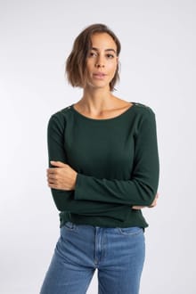 Maine Ribbed Outfitter T-Shirt Beetle Green