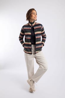Rochelle Full Zip Printed Microfleece Fir Green