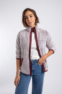 Clove Cosy Full Zip Fleece Aubergine