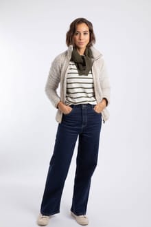 Clove Cosy Full Zip Fleece Beige
