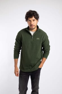 Glyn 1/4 Zip Textured Fleece Shaded Spruce