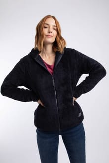 Reece Full Zip Hooded Cosy Fleece Midnight