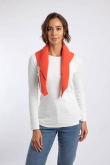 Ballamy Textured Knitted Triangle Scarf