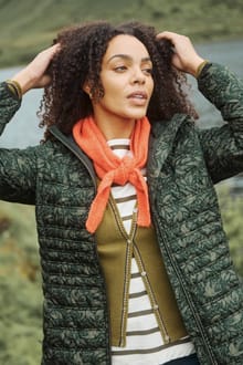 Ballamy Textured Knitted Triangle Scarf Cinnamon