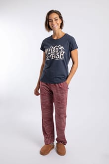 Dowey Printed Pyjama Trouser Set Midnight
