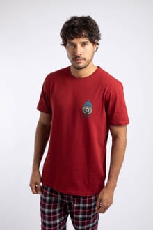 Buckley Front Print Graphic T-Shirt Barn Red
