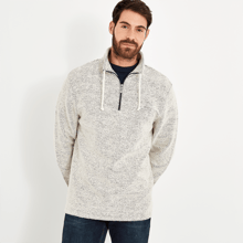 Cruiser 1/4 Zip Classic Macaroni Sweatshirt Ecru