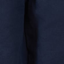 Hayling Linen Tie Waist Cropped Trousers Navy