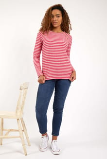 Striped Long Sleeve Top on Women