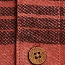 Chester Organic Cotton Long Sleeve Check Shirt Rust