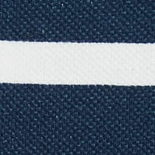 Lourve Organic Cotton Pique 1/4 Zip Striped Sweatshirt Ecru 
