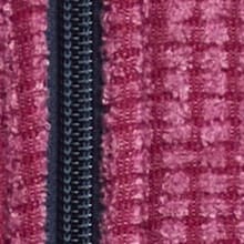 Ariana Recycled Full Zip Grid Fleece Tall Sangria