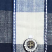 Berkley Organic Cotton Short Sleeve Gingham Shirt Dark Blue