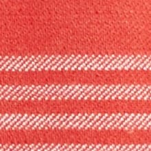Rothko Vintage Washed Stripe Polo Shirt Hot Coral