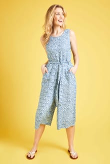 Lissie Printed Tencel™ Jumpsuit Denim