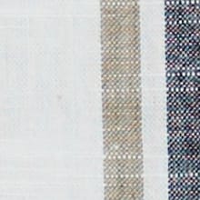 Bergamo Organic Cotton Woven Striped Top Ecru