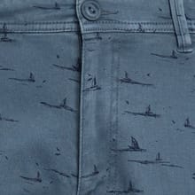 Del Mar Organic Cotton Printed Shorts Blue Mirage