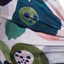 Elise Recycled Polyester Printed Bikini Top Blush